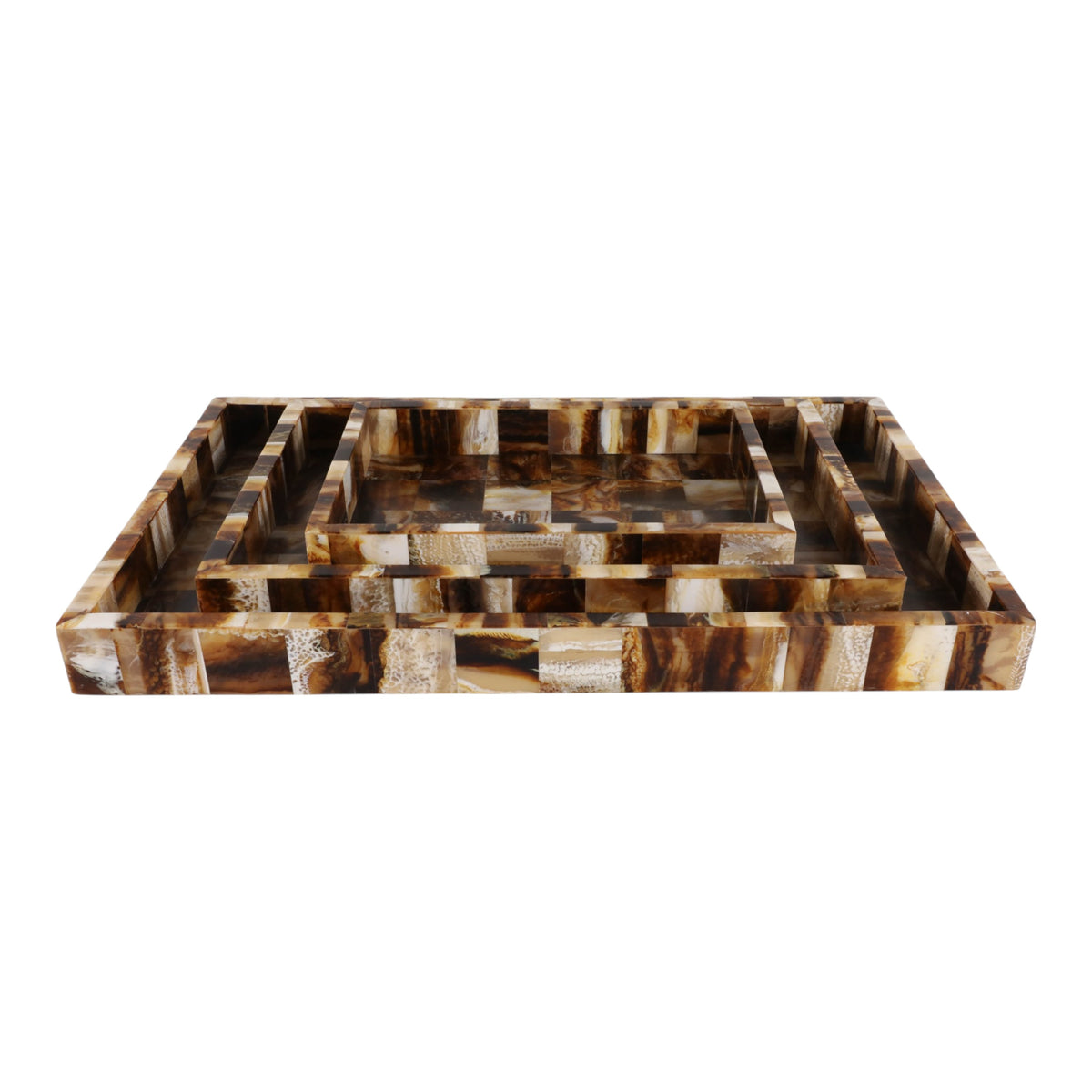 Dunlapbrook Brown/Tan Trays (Set of 3)