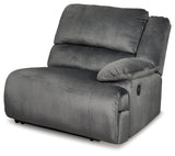 Clonmel Charcoal 6-Piece Reclining Sectional - Ornate Home