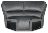 Clonmel Charcoal 6-Piece Reclining Sectional - Ornate Home