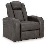 Fyne-Dyme Shadow Power Reclining Loveseat and Recliner (Online Special Price)