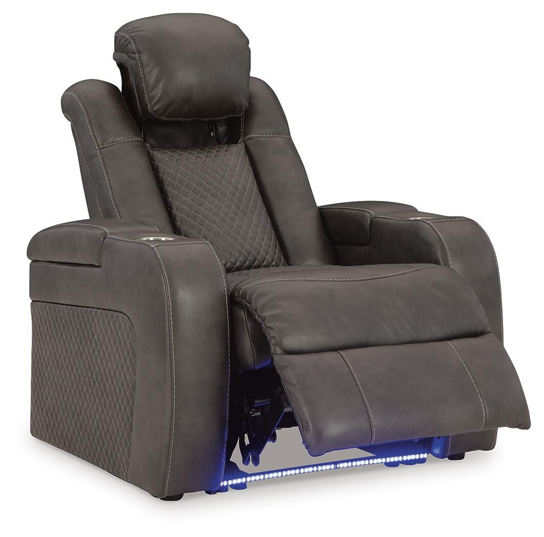 Fyne-Dyme Shadow Power Reclining Loveseat and Recliner (Online Special Price)