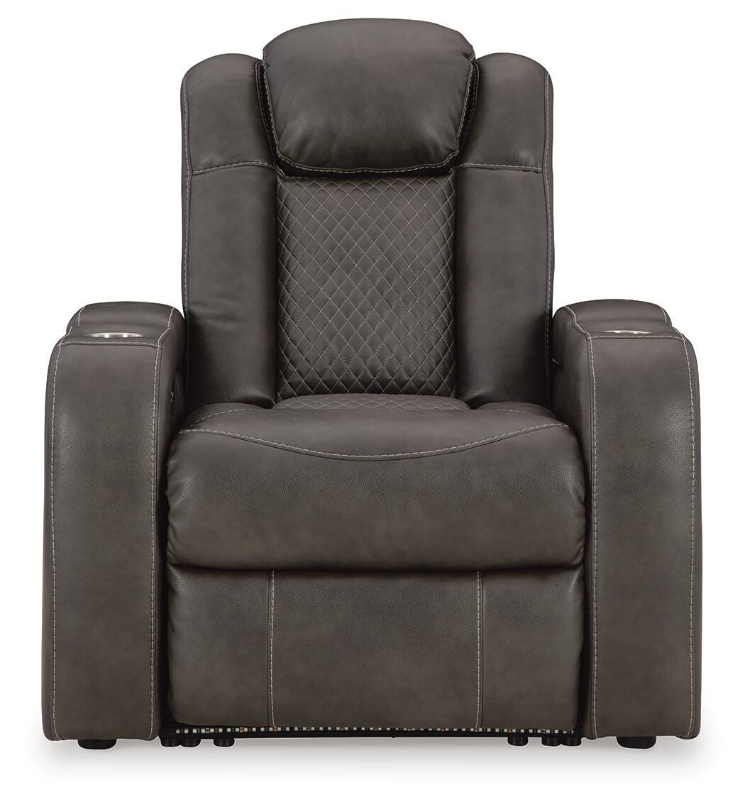 Fyne-Dyme Shadow Power Reclining Loveseat and Recliner (Online Special Price)