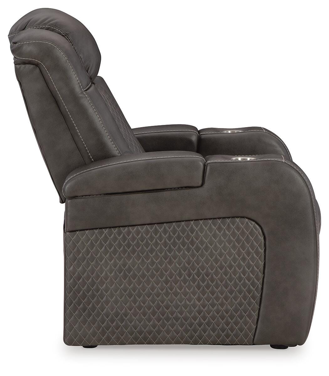 Fyne-Dyme Shadow Power Reclining Loveseat and Recliner (Online Special Price)