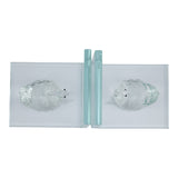 Midvalley Clear Swan Bookends (Set of 2)