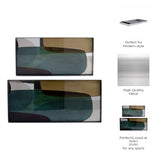 El Segundo Multicolor Metal and Glass Trays (Set of 2)