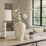 Sageshaw White/Gold Chinoiserie