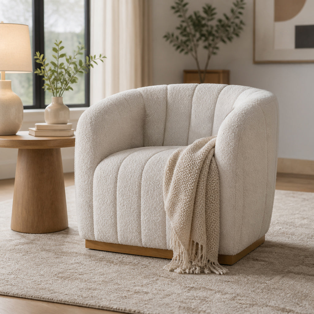 Fairoaks Ivory Ecume Round Back Chair