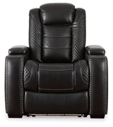 Party Time Midnight Power Reclining Sofa and Recliner - Ornate Home