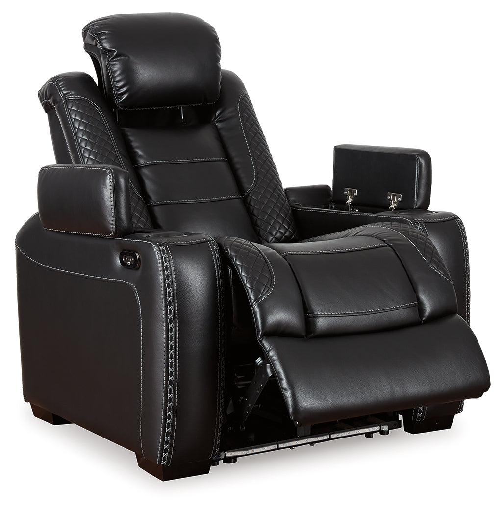 Party Time Midnight Power Reclining Sofa and Recliner - Ornate Home