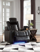 Party Time Midnight Power Reclining Sofa and Recliner - Ornate Home