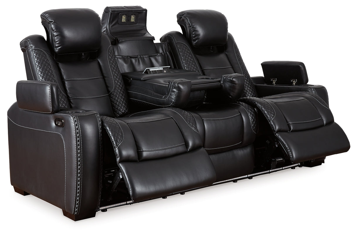 Party Time Midnight Power Reclining Sofa and Recliner - Ornate Home