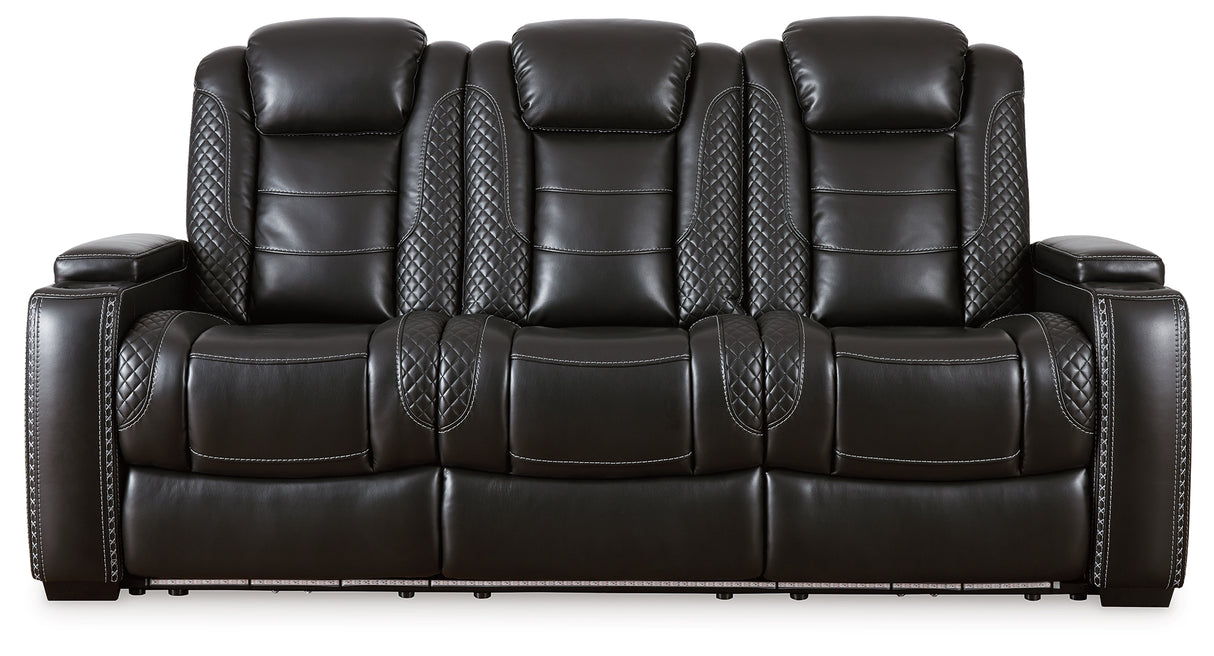 Party Time Midnight Power Reclining Sofa and Recliner - Ornate Home