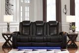 Party Time Midnight Power Reclining Sofa and Recliner - Ornate Home