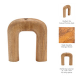Cisco Grove Brown Wood Horseshoe Vase - 17559-02