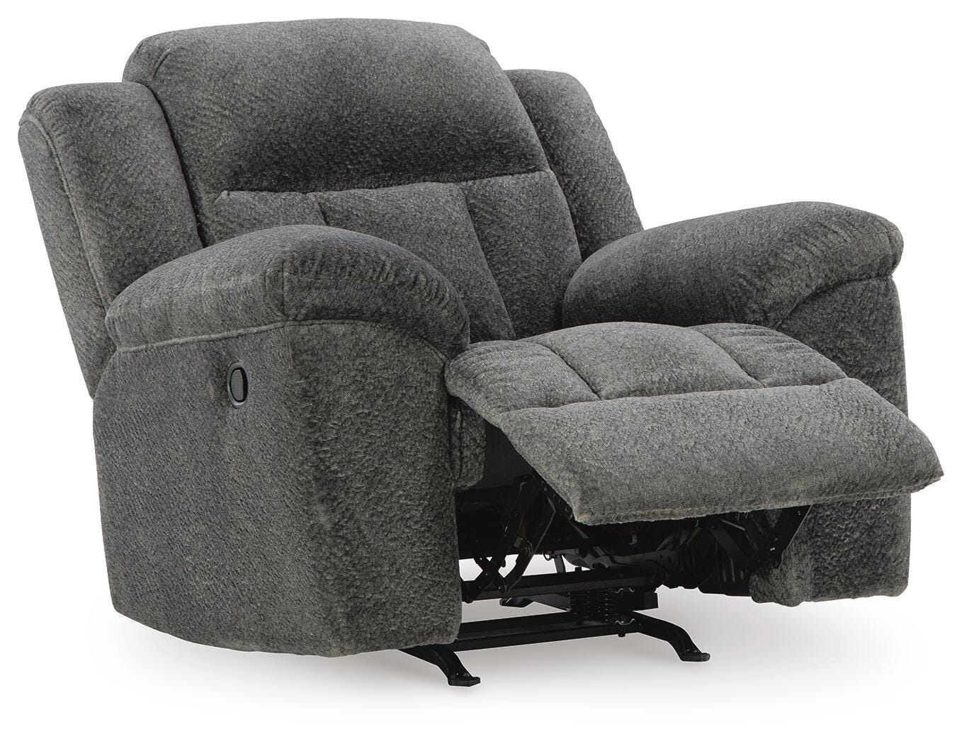 Frohn Graphite Reclining Sofa and Loveseat and 2 Recliners