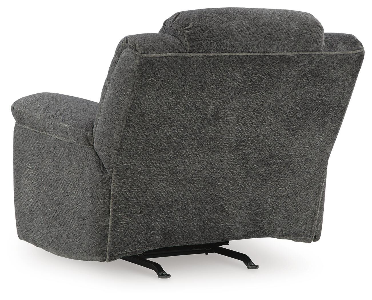 Frohn Graphite Reclining Sofa and Loveseat and 2 Recliners