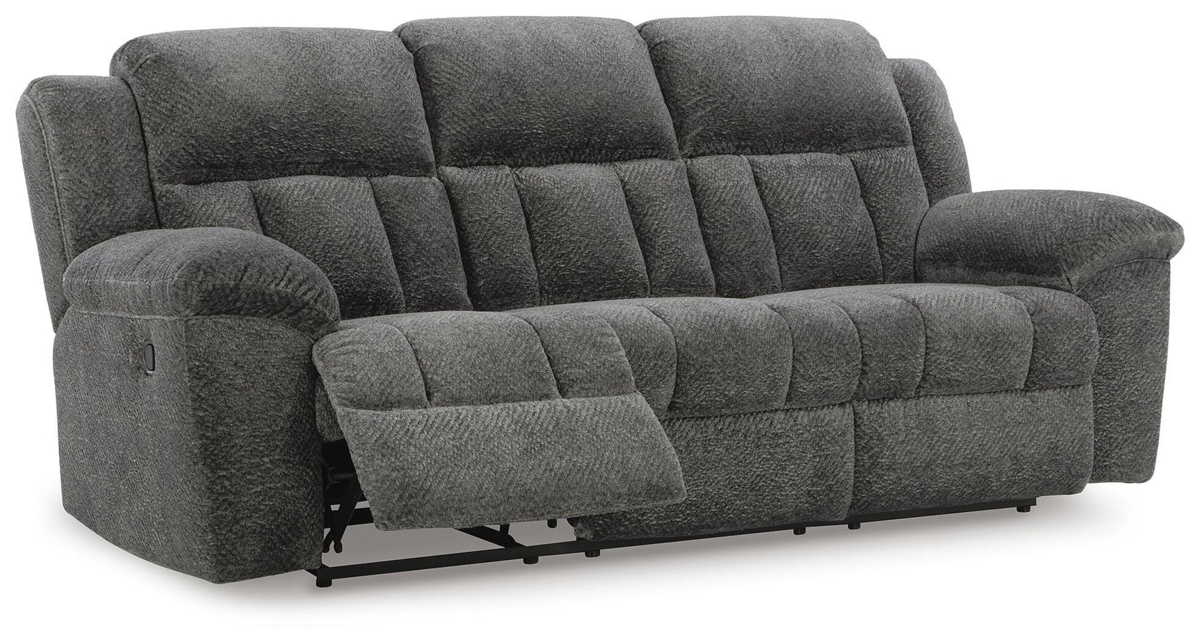 Frohn Graphite Reclining Sofa and Loveseat and 2 Recliners
