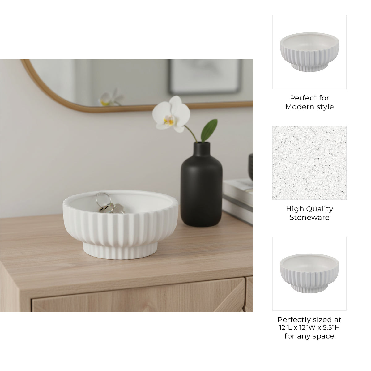 Gentrystone White Bowl