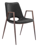 Desi Black & Walnut Dining Chair (Set of 2)