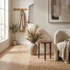 Tahoe Valley Brown Knobby 3-Leg Stool