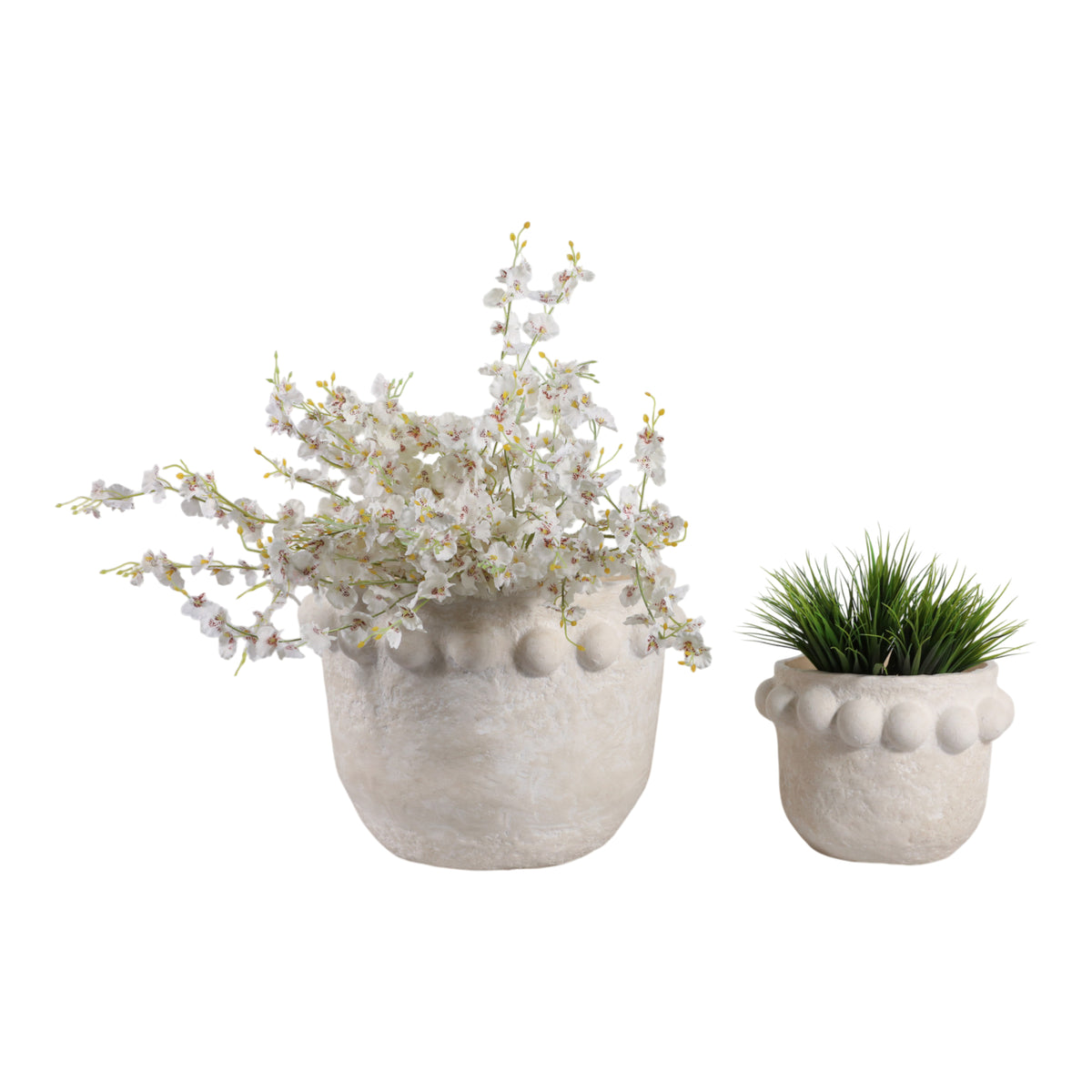 Castonburn White Planters (Set of 2)