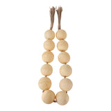 Palmerhaven Ivory Swirled Resin Beaded Garland