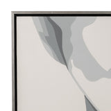 Cole White Hand Painted Lip Bite Wall Art