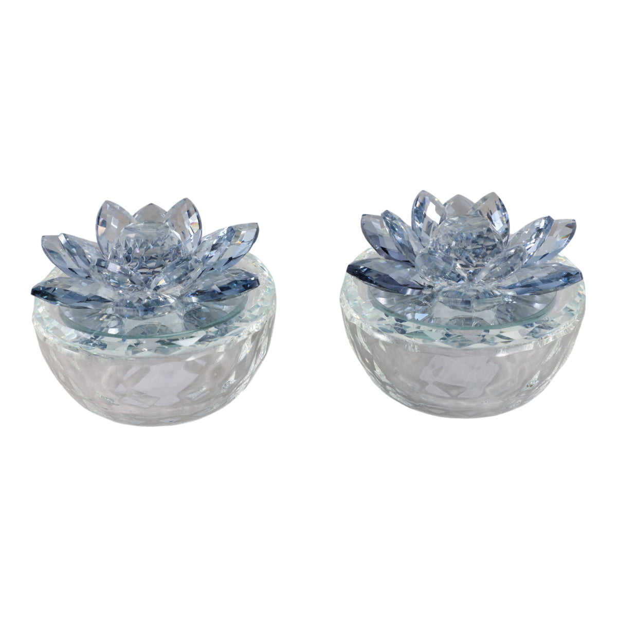 Bairdcross Clear/Blue Boxes (Set of 2)