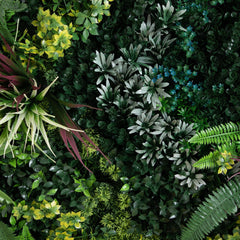 38” UV Resistant Virgin Islands Artificial Living Wall Art Panel in Gold Aluminum Frame - Ornate Home