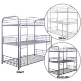 Cairo Silver Triple Twin Bunk Bed