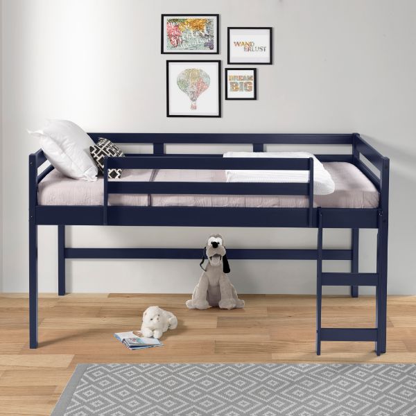 Lara Navy Blue Loft Bed - Ornate Home