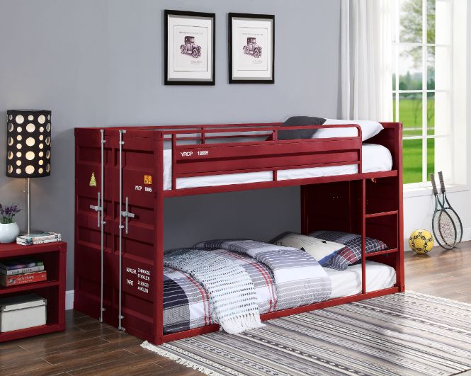 Cargo Red Bunk Bed - Ornate Home