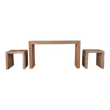 Warrenworth Tan/Brown Consoles (Set of 3)
