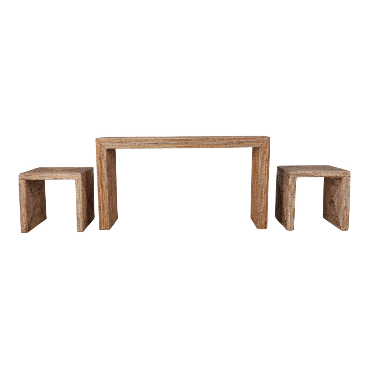 Warrenworth Tan/Brown Consoles (Set of 3)
