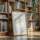 The Lord Bless You Floral Scripture Print