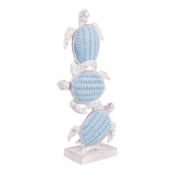 Ortega Light Blue/White 3 Turtle Vertical Stack