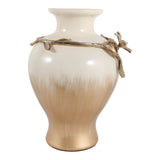 Hopeport Gold/Ivory Small Vase