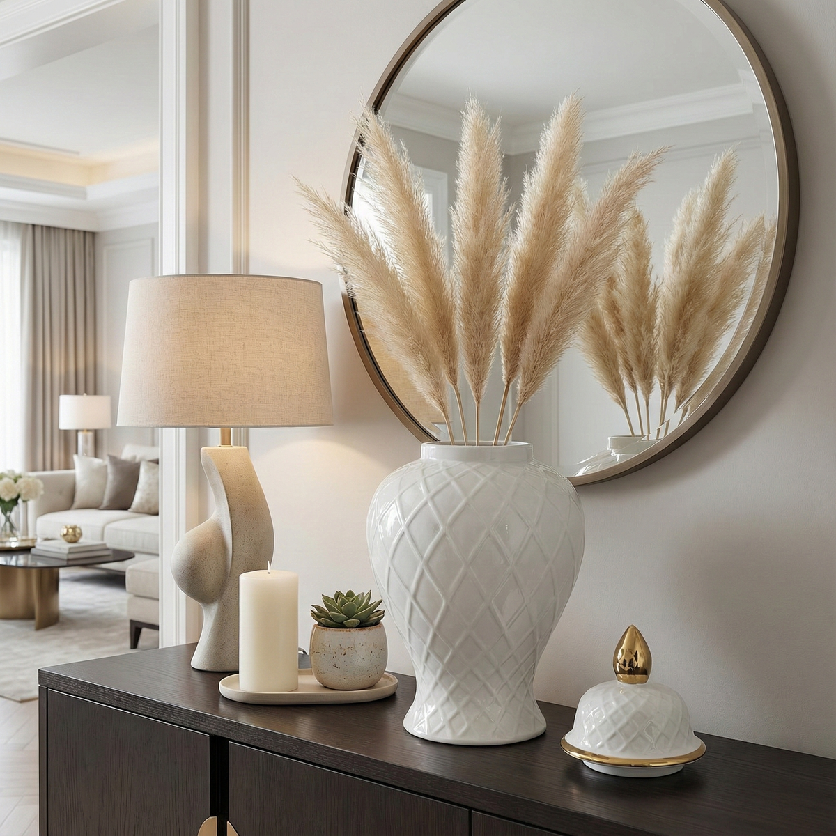 Camdenbrook White Large Chinoiserie - 17899-03EC