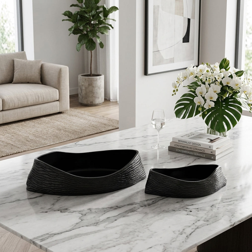 Hartonmill Black Bowls (Set of 2)