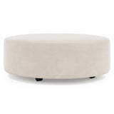 Lolo White/Cream Ottoman Without Nails