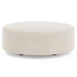 Lolo White/Cream Ottoman Without Nails