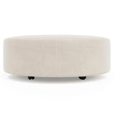 Lolo White/Cream Ottoman Without Nails