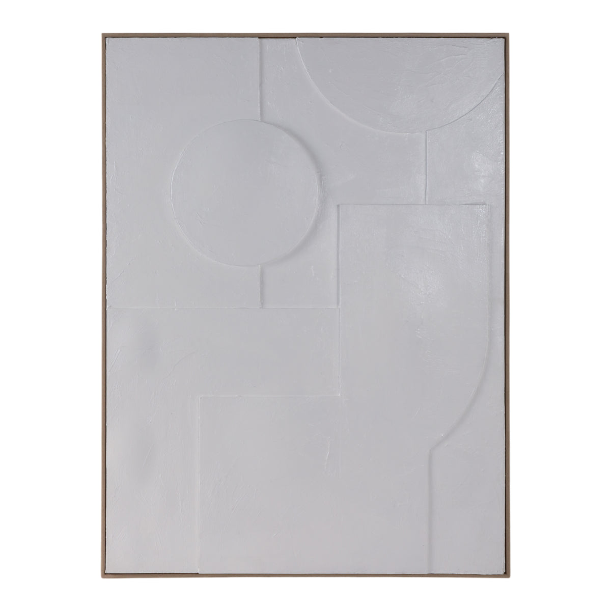 Jastro White Geometric 3-Dimensional Wall Art