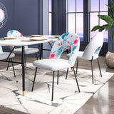 Torrey Gray Dining Chair (Set of 2) Multicolor Print &