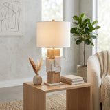 Ceneda White Marble Table Lamp
