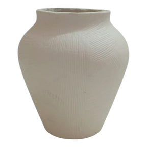 Tarke Ivory Small Crosshatch Ecomix Vase