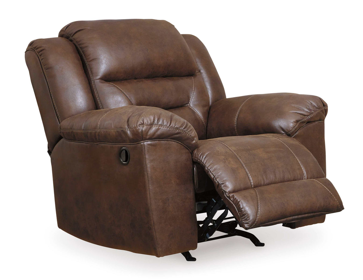 Stoneland Chocolate Manual Recliner - Ornate Home