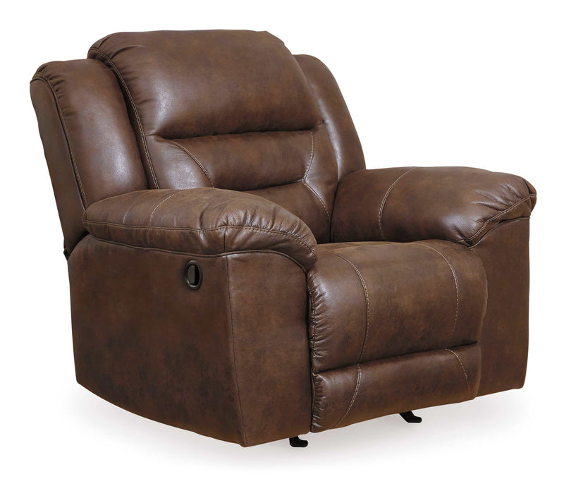 Stoneland Chocolate Manual Recliner - Ornate Home