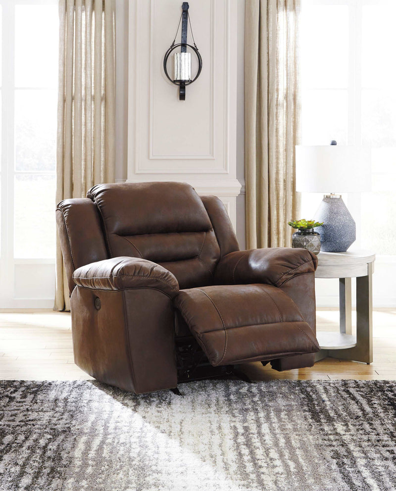 (Online Special Price) Stoneland Chocolate Power Rocker Recliner - Ornate Home