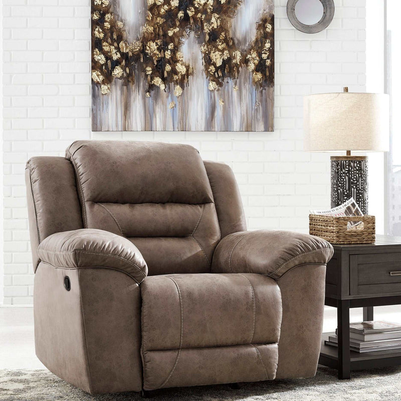 Stoneland Fossil Manual Rocking Recliner - Ornate Home